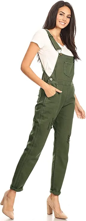 Vintage Adjustable Strap Denim Overalls