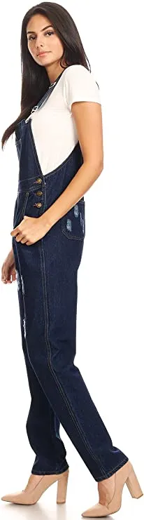Vintage Adjustable Strap Denim Overalls