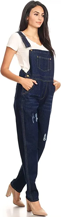 Vintage Adjustable Strap Denim Overalls