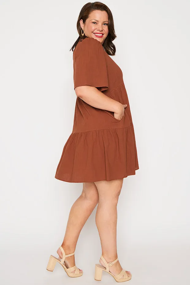 Wilma Brown Dress