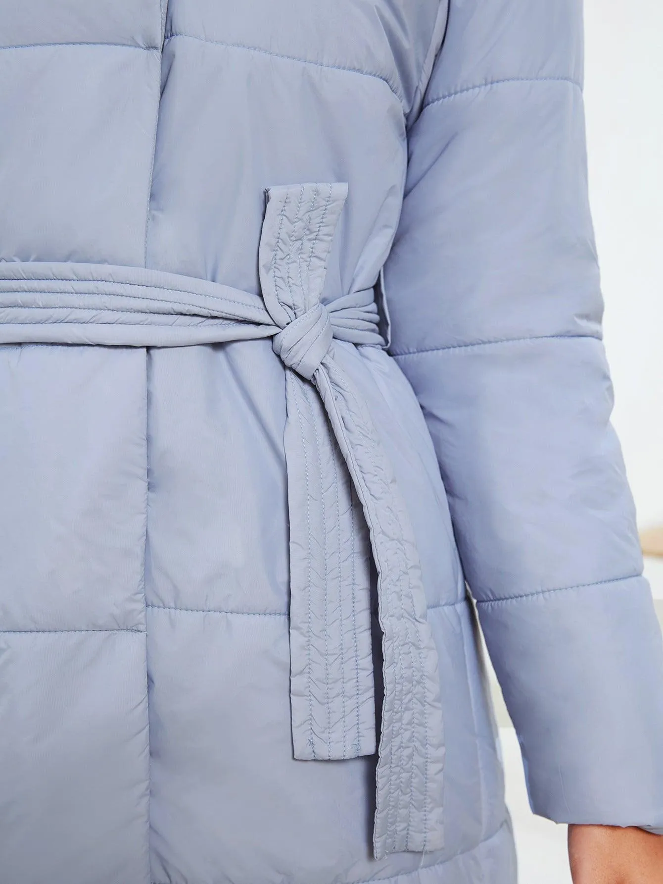 Winter Skyline Zipper Coat