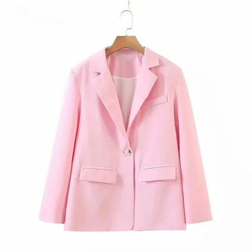 Women Two Piece Set Oversize Long Sleeve Blazer High Waist Tie Flare short pants