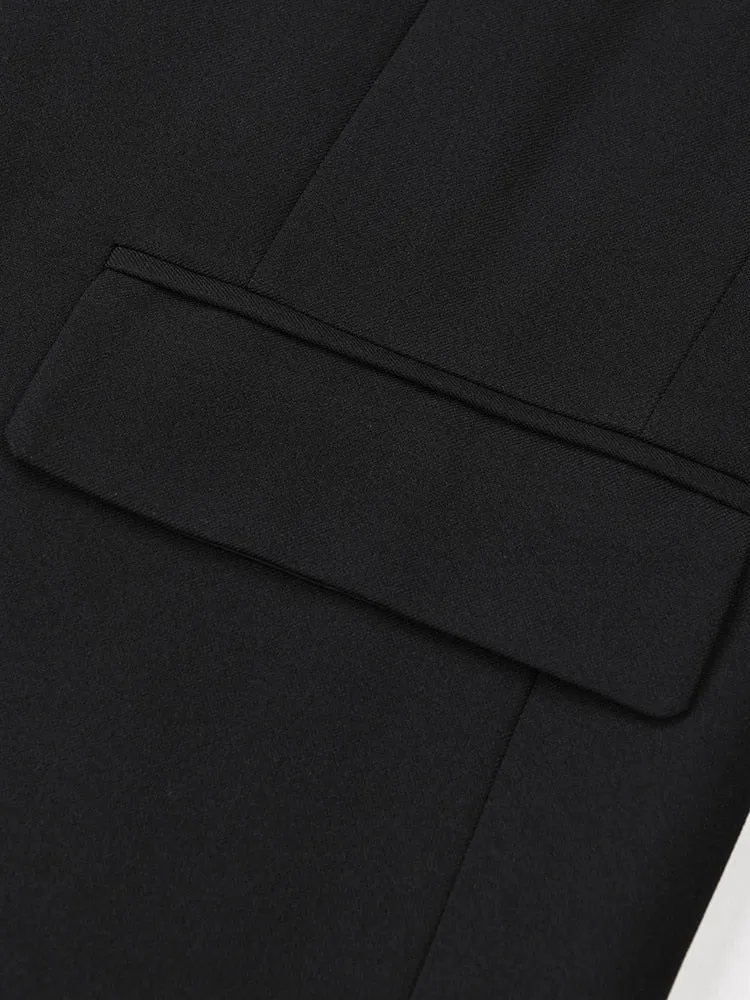 Women's Boyfriend Blazer with Zipper Sleeves