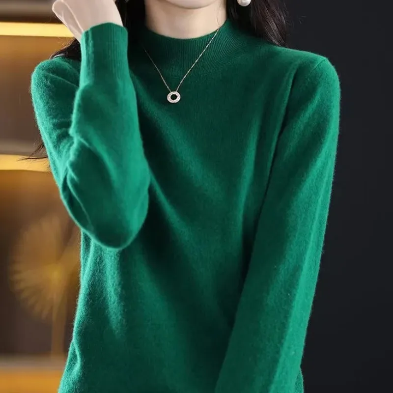 Women's Casual Checkered Print Turtleneck Jumper | Ideal for Autumn/Winter