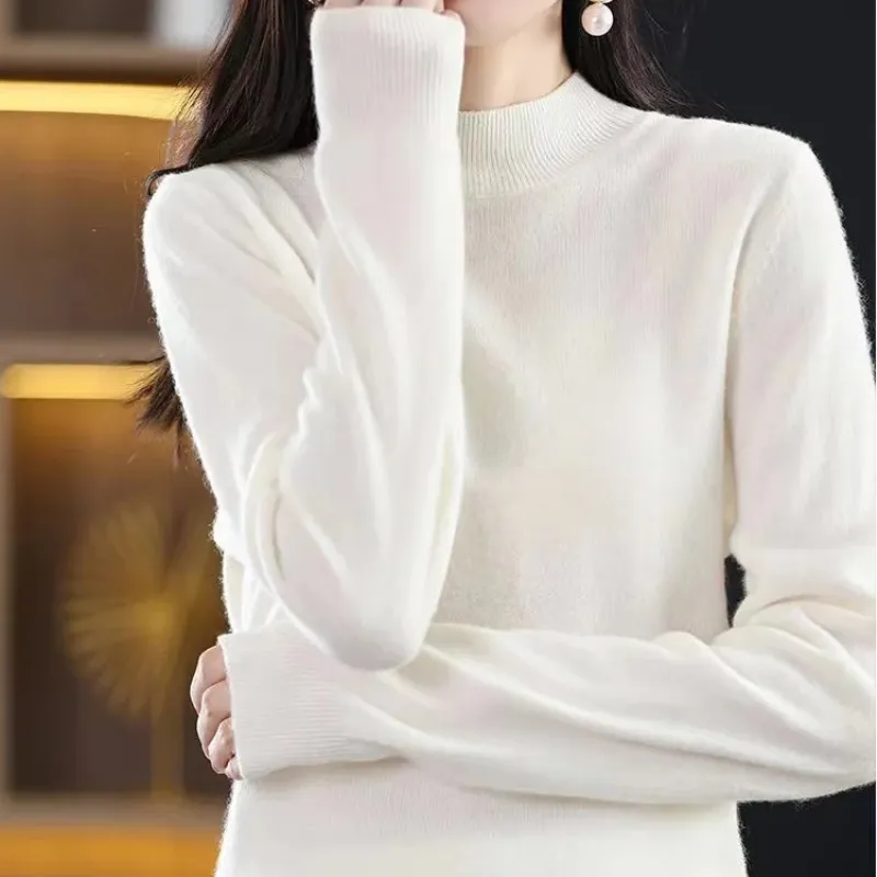 Women's Casual Checkered Print Turtleneck Jumper | Ideal for Autumn/Winter