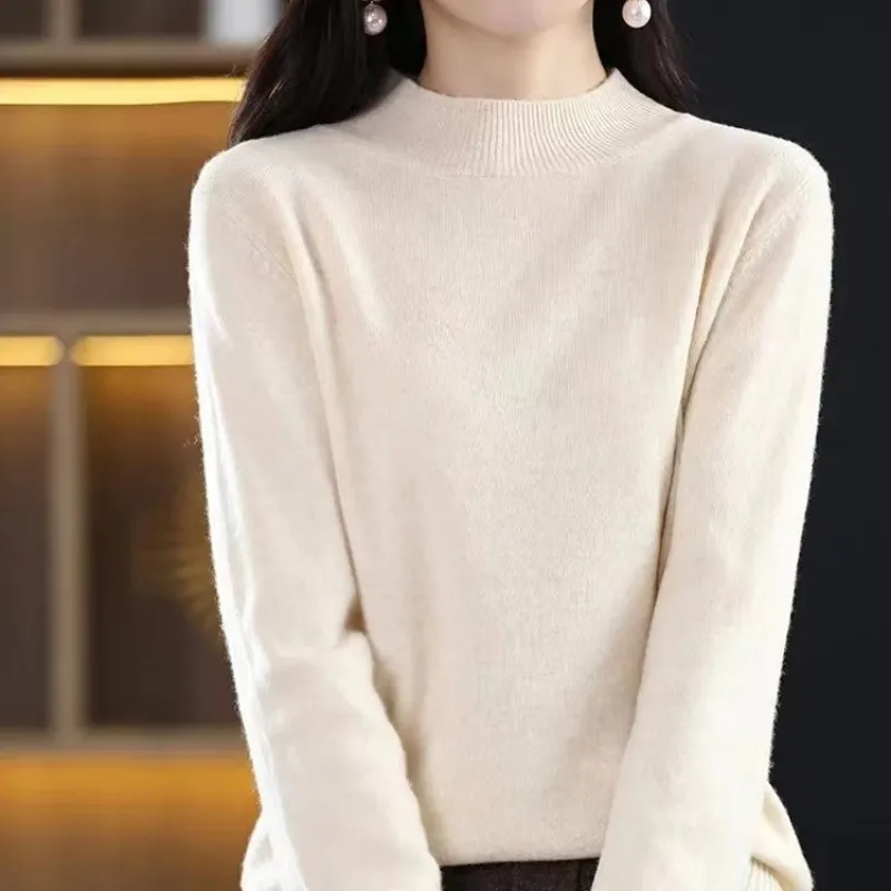 Women's Casual Checkered Print Turtleneck Jumper | Ideal for Autumn/Winter