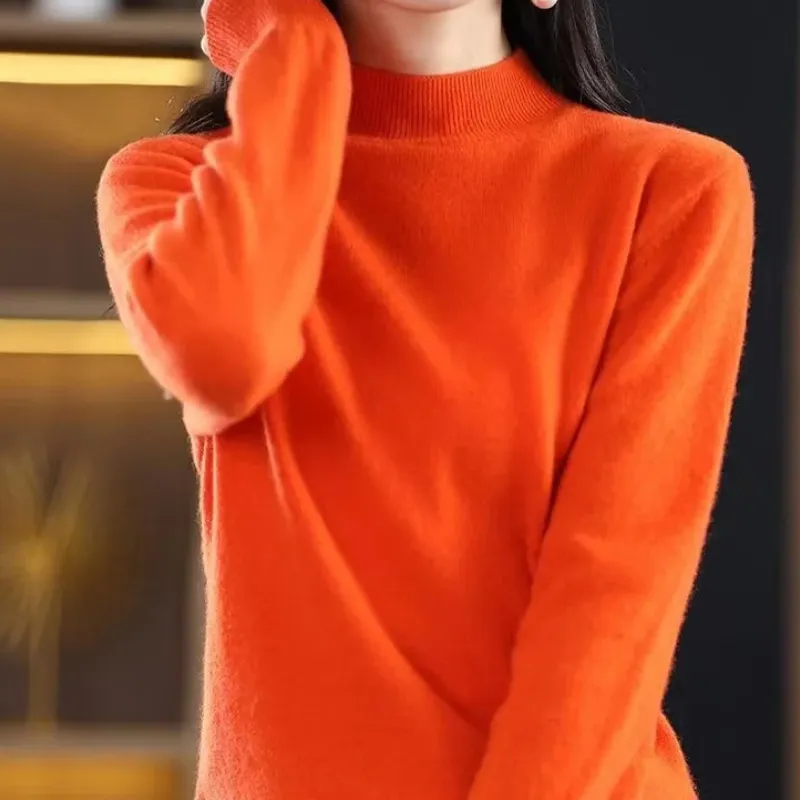 Women's Casual Checkered Print Turtleneck Jumper | Ideal for Autumn/Winter
