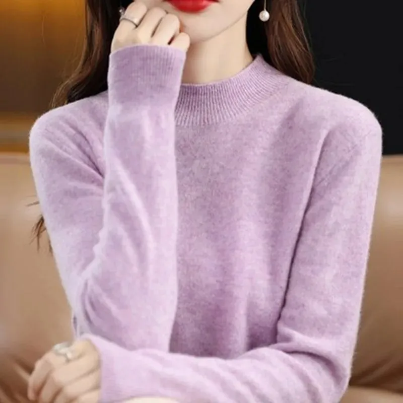 Women's Casual Checkered Print Turtleneck Jumper | Ideal for Autumn/Winter
